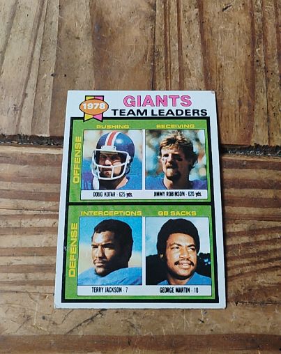 1979 Topps #188 New York Giants Team Leaders — front