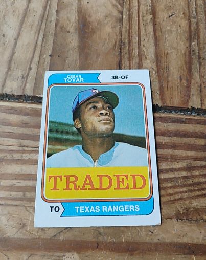 1974 Topps Traded #538T Cesar Tovar — front