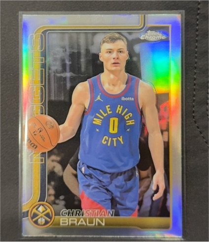 2025-26 Topps Chrome #82 Christian Braun — front