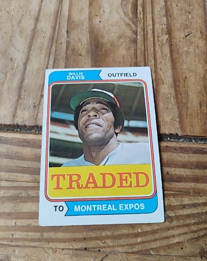 1974 Topps Traded #165T Willie Davis — front