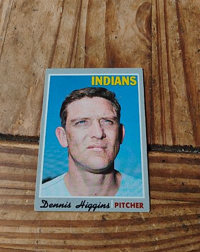 1970 Topps #257 Dennis Higgins — front