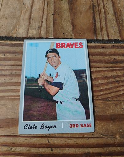 1970 Topps #206 Clete Boyer Atlanta Braves — front