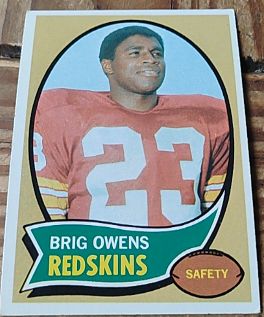 1970 Topps #69 Brig Owens Washington Redskins — front