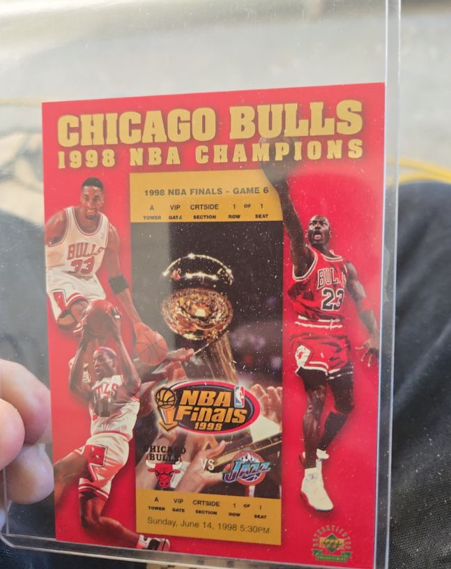 1998 Upper Deck Chicago Bulls 1998 NBA Champions #7828 — front