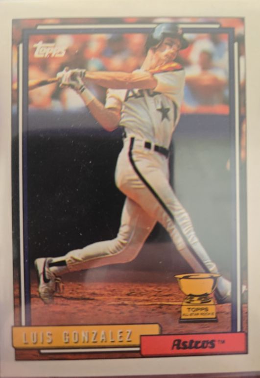 1992 Topps #12 Luis Gonzalez — front