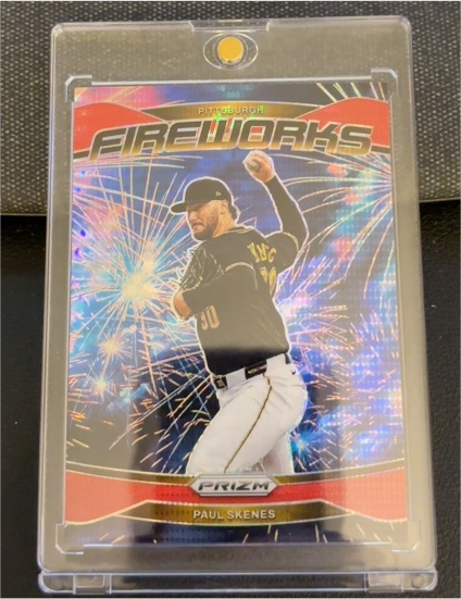 2025 Panini Prizm #2 Paul Skenes Fireworks — front
