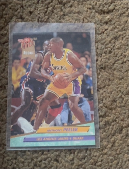 1992-93 Fleer Ultra #289 Anthony Peeler Rookie — front