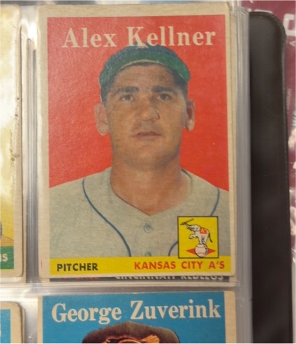 1958 Topps #3 Alex Kellner — front