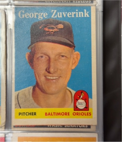 1958 Topps #6 George Zuverink — front