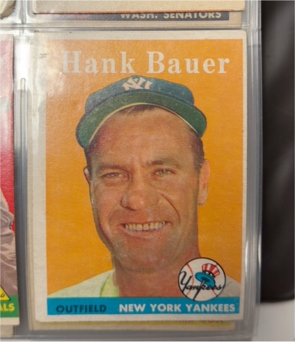 1958 Topps #9 Hank Bauer — front