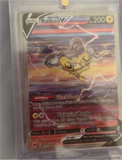 2022 Pokémon TCG Crown Zenith #GG41 Raikou V — front