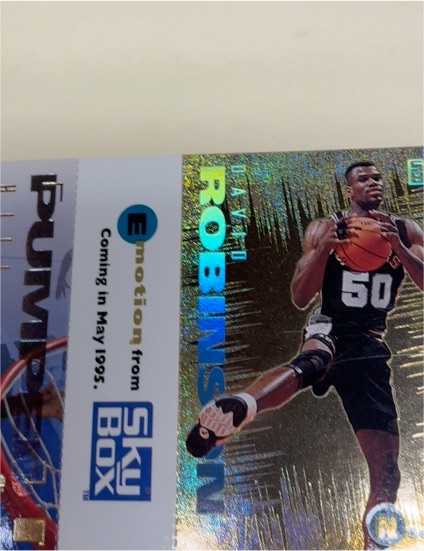 1995 Skybox Emotion Promo David Robinson — front