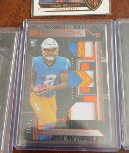 2025 Panini Black Components #31 Omarion Hampton — front