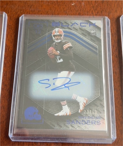 2025 Panini Black #102 Shedeur Sanders — front