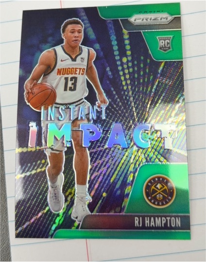 2020-21 Panini Prizm #10 RJ Hampton Instant Impact — front