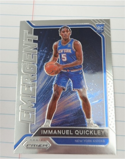2020-21 Panini Prizm #8 Immanuel Quickley Emergent Rookie — front