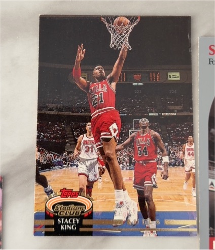 1992-93 Topps Stadium Club #21 Stacey King — front