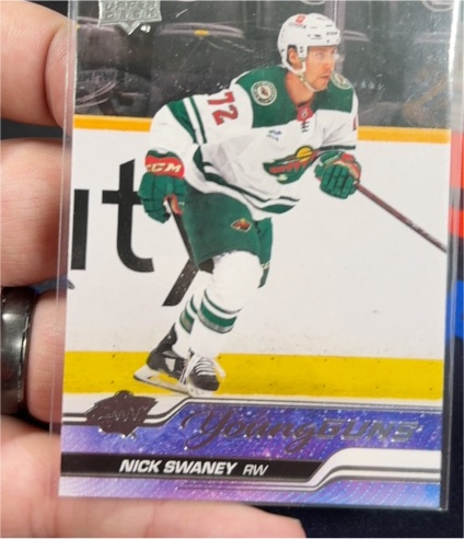 2023-24 Upper Deck #458 Nick Swaney Young Guns Rookie — front