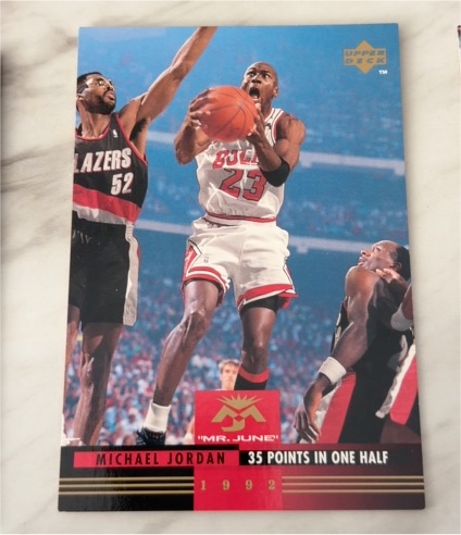 1993 Upper Deck Mr. June #MJ4 Michael Jordan 35 Points In One Half — front
