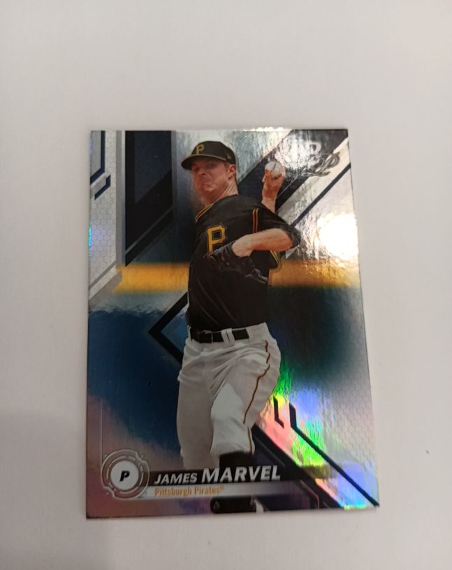 2019 Bowman Platinum Top Prospects #TOP-76 James Marvel — front