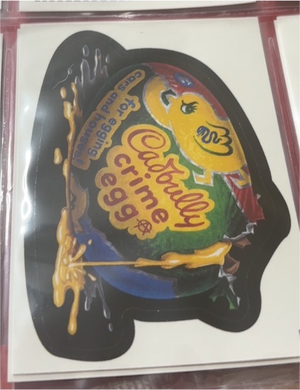 2006 Topps Wacky Packages All New Series 3 #22 Cadbully Crime Egg — front