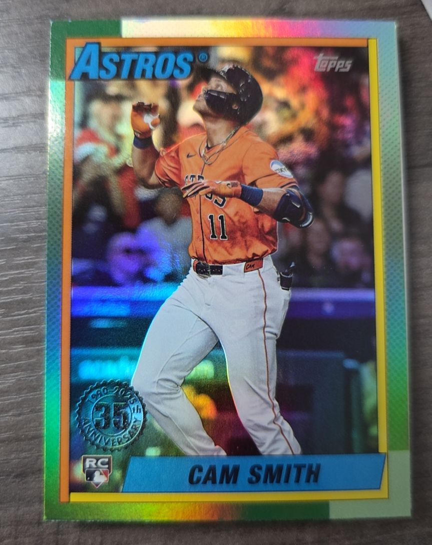 2025 Topps Update Series - 1990 Topps Baseball Cam Smith Rookie #U90-44 — front