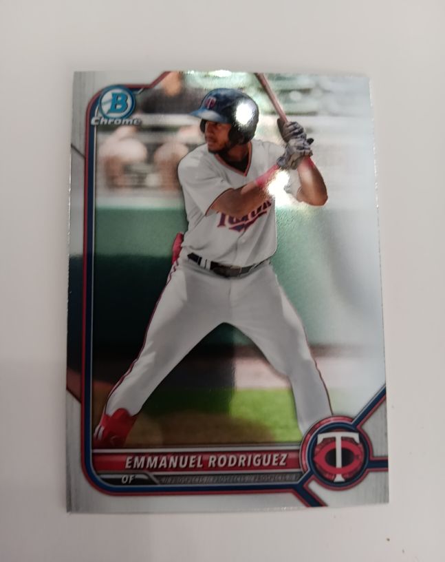 2022 Bowman Chrome #BCP-117 Emmanuel Rodriguez — front