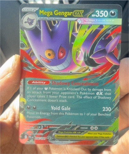 2025 Mega Gengar EX #056/094 Phantasmal Flames — front
