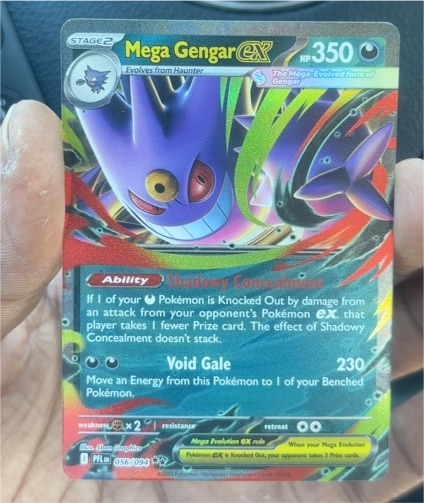 Mega Gengar EX 056/094 Phantasmal Flames — front