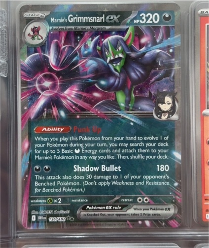 2025 Pokémon SV10: Destined Rivals #136 Marnie's Grimmsnarl ex — front