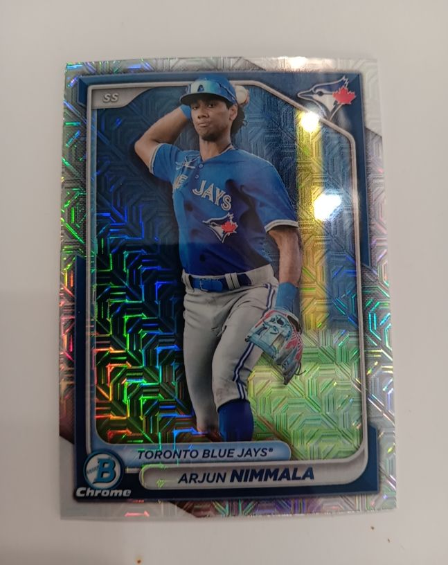 2024 Bowman Chrome Prospects #BCP-199 Arjun Nimmala — front
