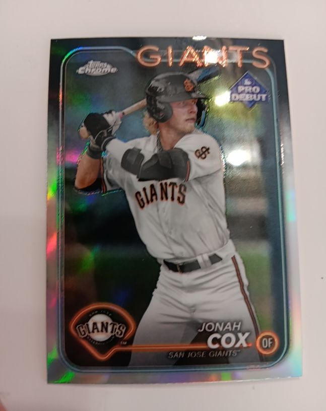 2024 Topps Chrome Pro Debut #PDC-61 Jonah Cox — front