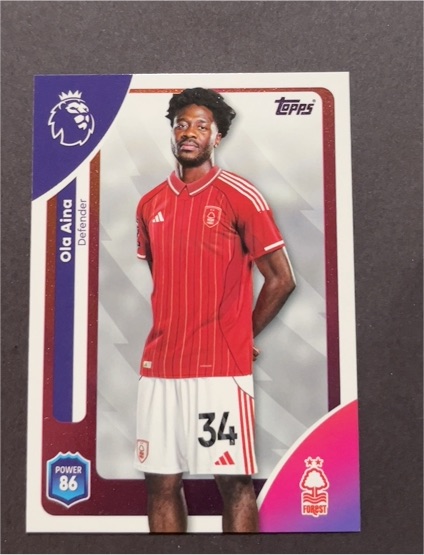 2025-26 Topps Premier League #238 Ola Aina — front