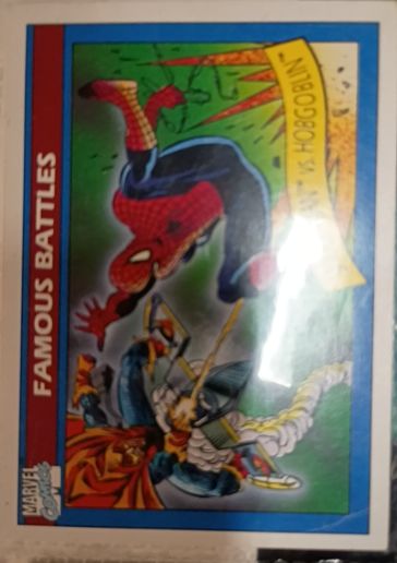 1990 Impel Marvel Universe #112 Spider-Man vs. Hobgoblin — front
