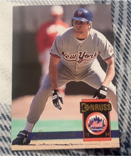 1994 Donruss New York Mets Baseball Card — front