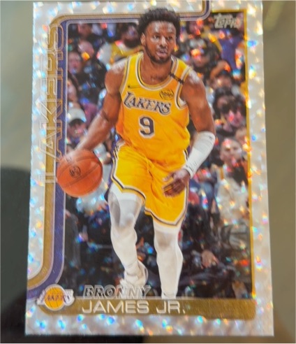 2025-26 Topps #152 Bronny James Jr — front