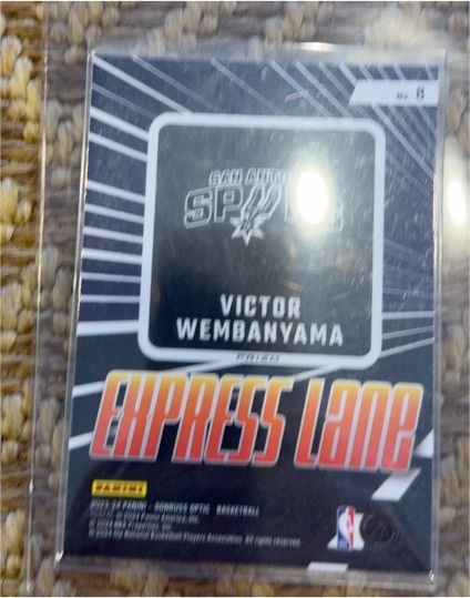 2023-24 Panini Donruss Optic Express Lane #9 Victor Wembanyama — front