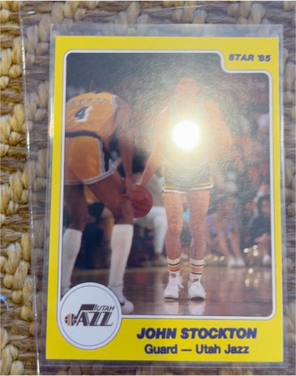 1985-86 Star #144 John Stockton — front