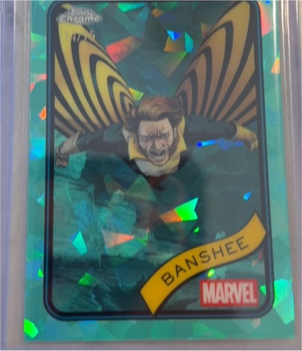 2025 Topps Chrome Marvel Sapphire #38 Banshee — front