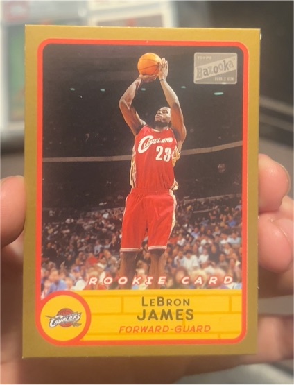 2003-04 Topps Bazooka #223 LeBron James Rookie Card — front