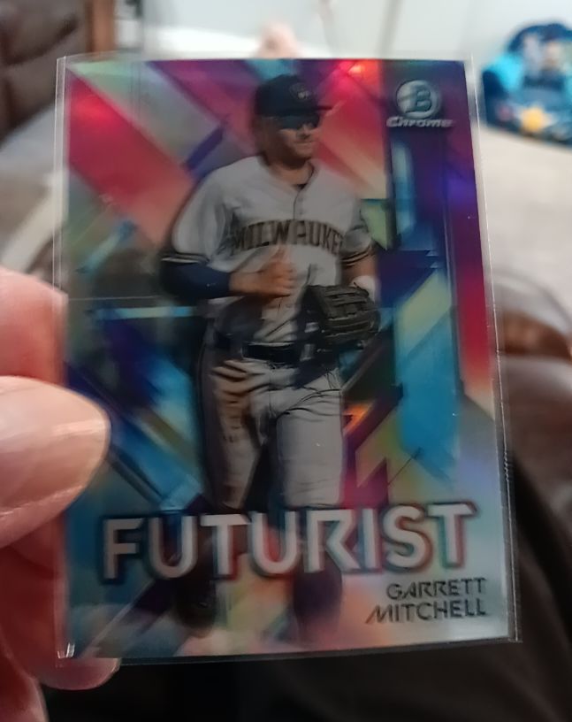 2021 Bowman Chrome #FUT-GM Garrett Mitchell — front