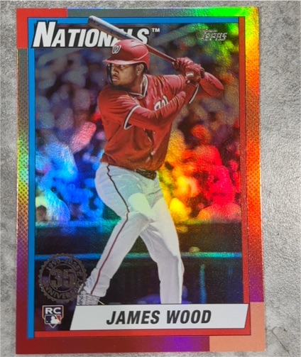 2025 Topps Update #U90-28 James Wood — front