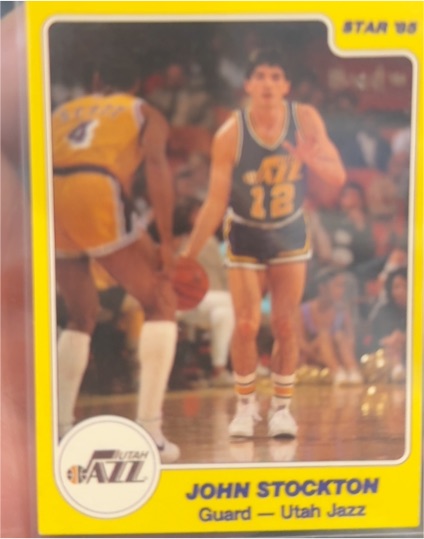 1984-85 Star #229 John Stockton — front