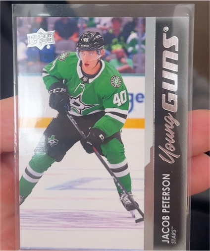 2021-22 Upper Deck Series 2 Young Guns #492 Jacob Peterson — front