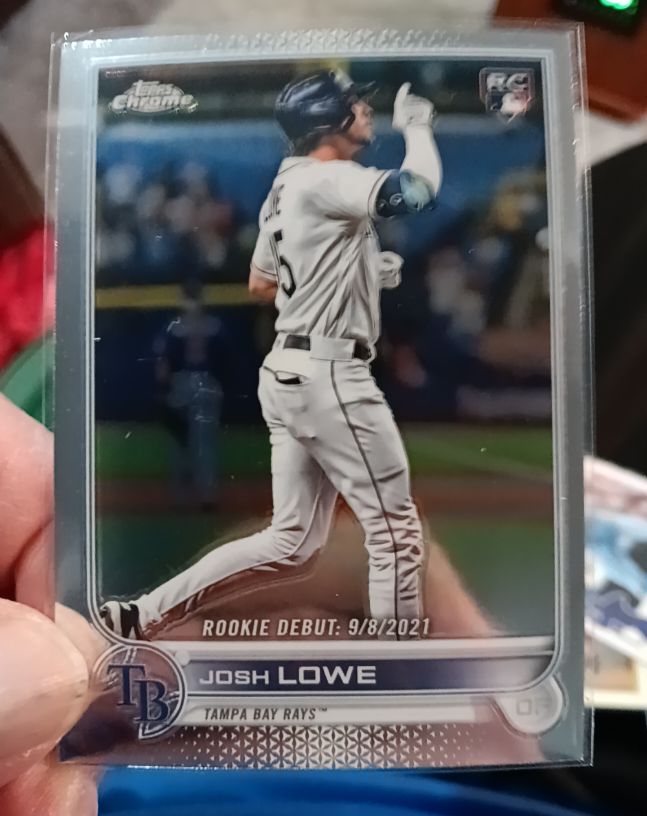 2022 Topps Chrome Update #USC155 Josh Lowe Rookie Debut — front