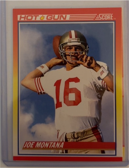 1990 Score #311 Joe Montana — front