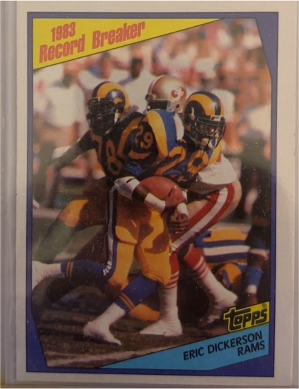 1984 Topps #1 Eric Dickerson — front