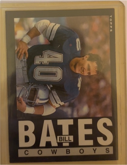1985 Topps Football #38 Bill Bates — front