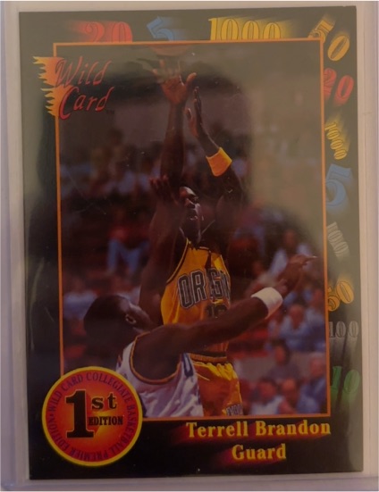 1991-92 Wild Card #40 Terrell Brandon — front