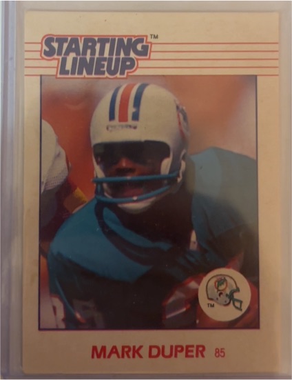 1988 Kenner Starting Lineup #85 Mark Duper — front